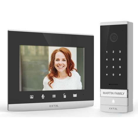 Extel – Kit visiophone filaire connecté avec digicode intégré – Transformateur Rail DIN – Vision nocturne – Compatible application smartphone — photo 5