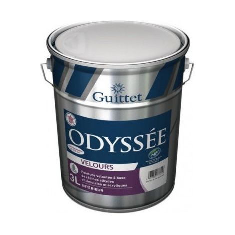 Guittet – Peinture anti humidité velours 15L – Résines alkydes et acryliques – Additif anti moisissures – Pour pièces sèches et humides — photo 1