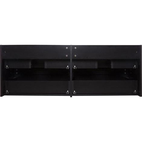 Mob-In – Meuble sous vasque double suspendu 120 cm – 4 tiroirs avec fermeture progressive – Panneau mélaminé – Installation facile — photo 4
