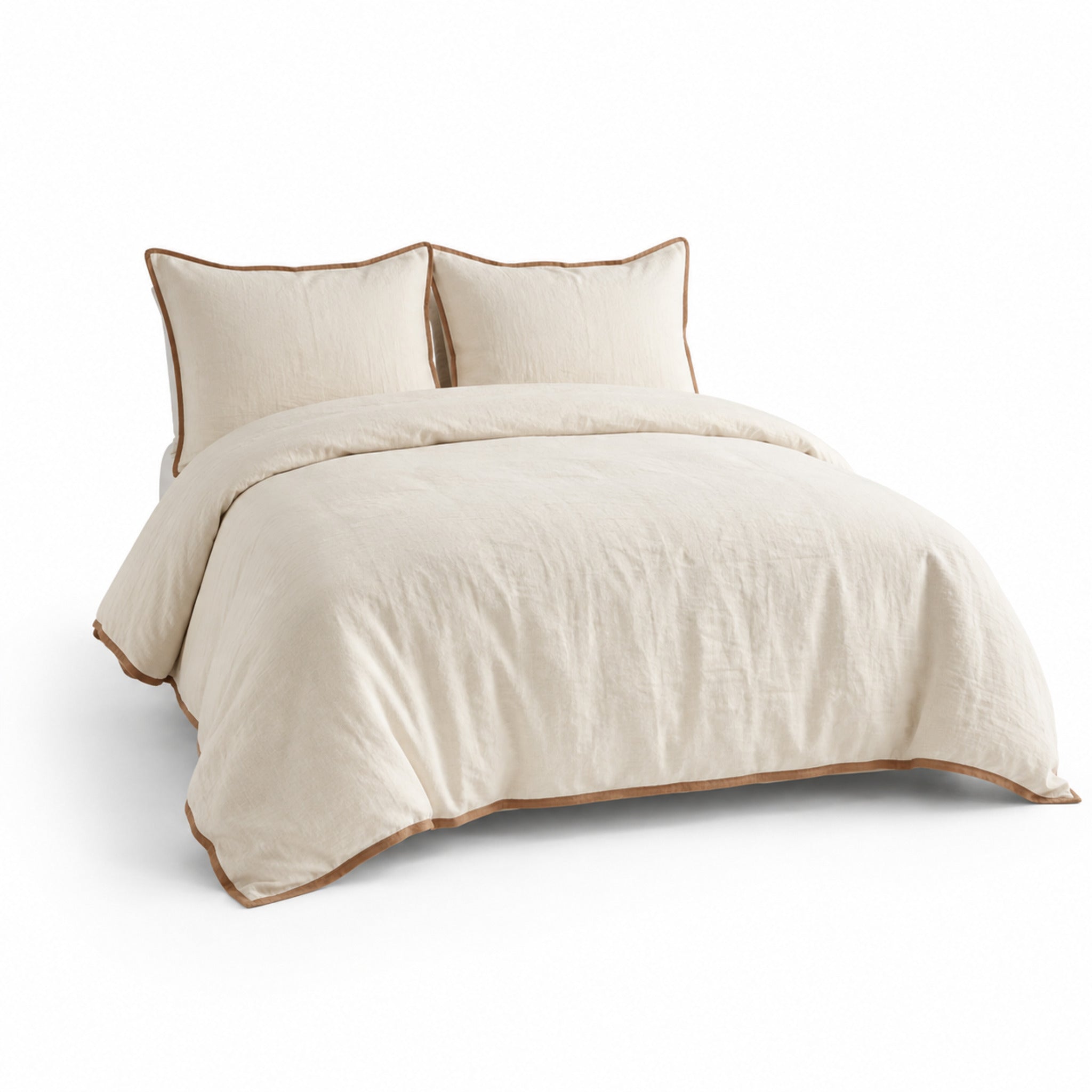 Parure de lit Rivage en coton lavé – Douceur respirante et finition premium