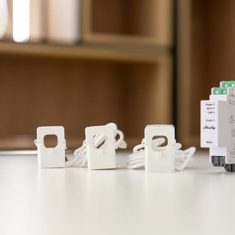 Compteur d'énergie triphasé 3X 120A – Wi-Fi, Bluetooth, MODBUS – Sur rail DIN – ALLSHELLYPRO3EM — photo 4