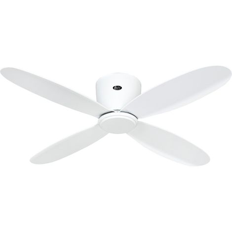 Casafan – Ventilateur de plafond 311283 112 cm – 4 pales blanches – Moteur DC silencieux – Fonction été/hiver – Installation sans barre — photo 3