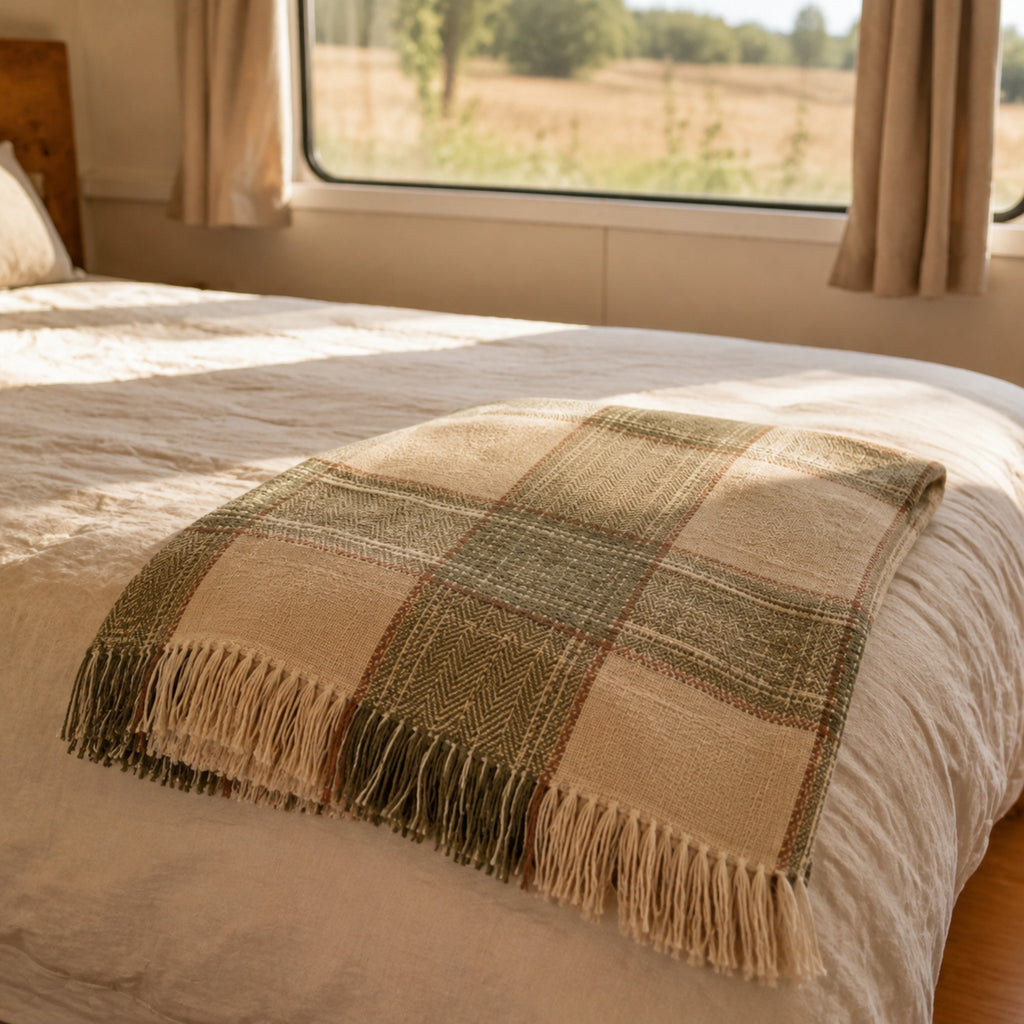 Plaid Sologne réversible – Chaleur douce et style maison de campagne