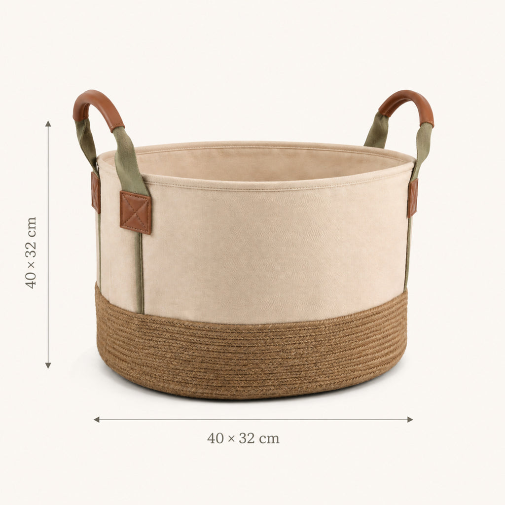 Panier de rangement Bastide tressé – Organisation élégante et naturelle