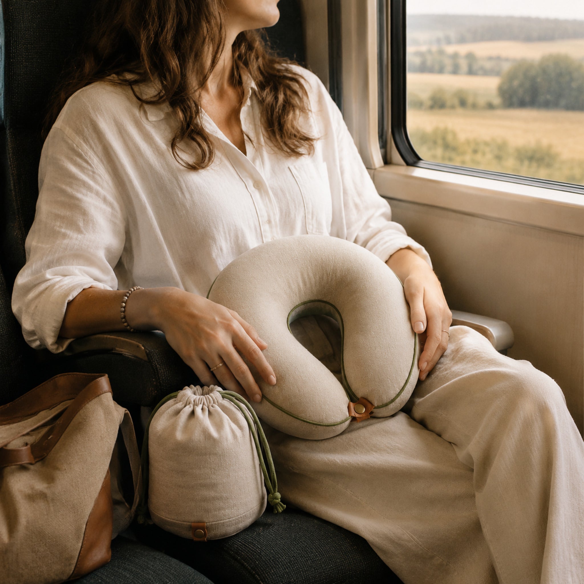 Coussin de voyage Nuage à mémoire de forme – Soutien ergonomique premium