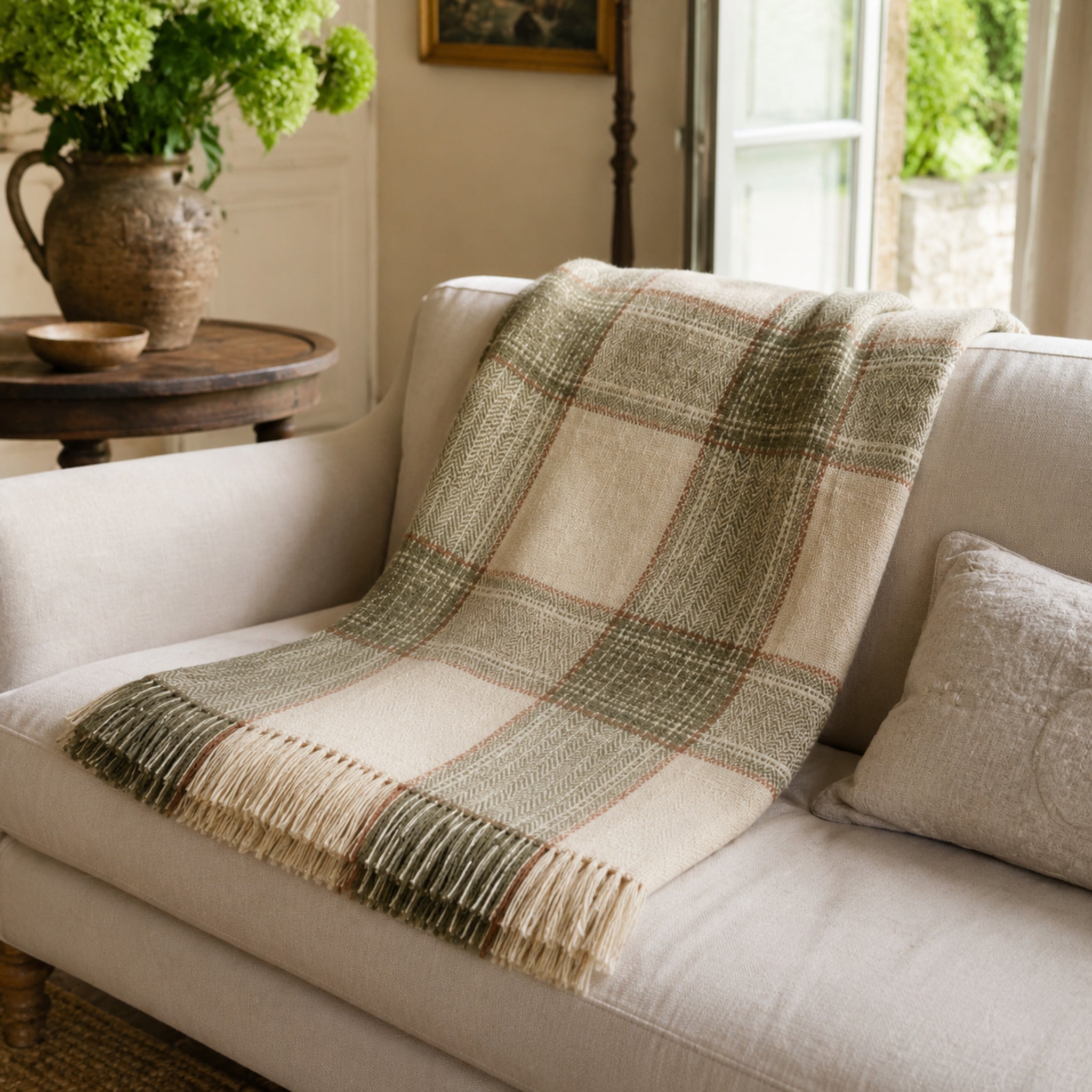 Plaid Sologne réversible – Chaleur douce et style maison de campagne