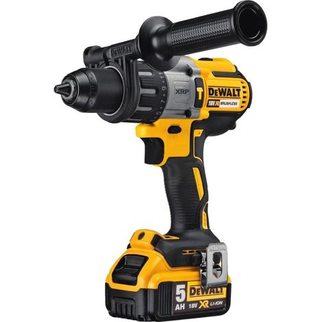 Dewalt – Perceuse à percussion Brushless 18V – 2 batteries Li-Ion 5Ah – Couple 70Nm – Mandrin auto-serrant 13mm – Coffret Tstak — photo 2