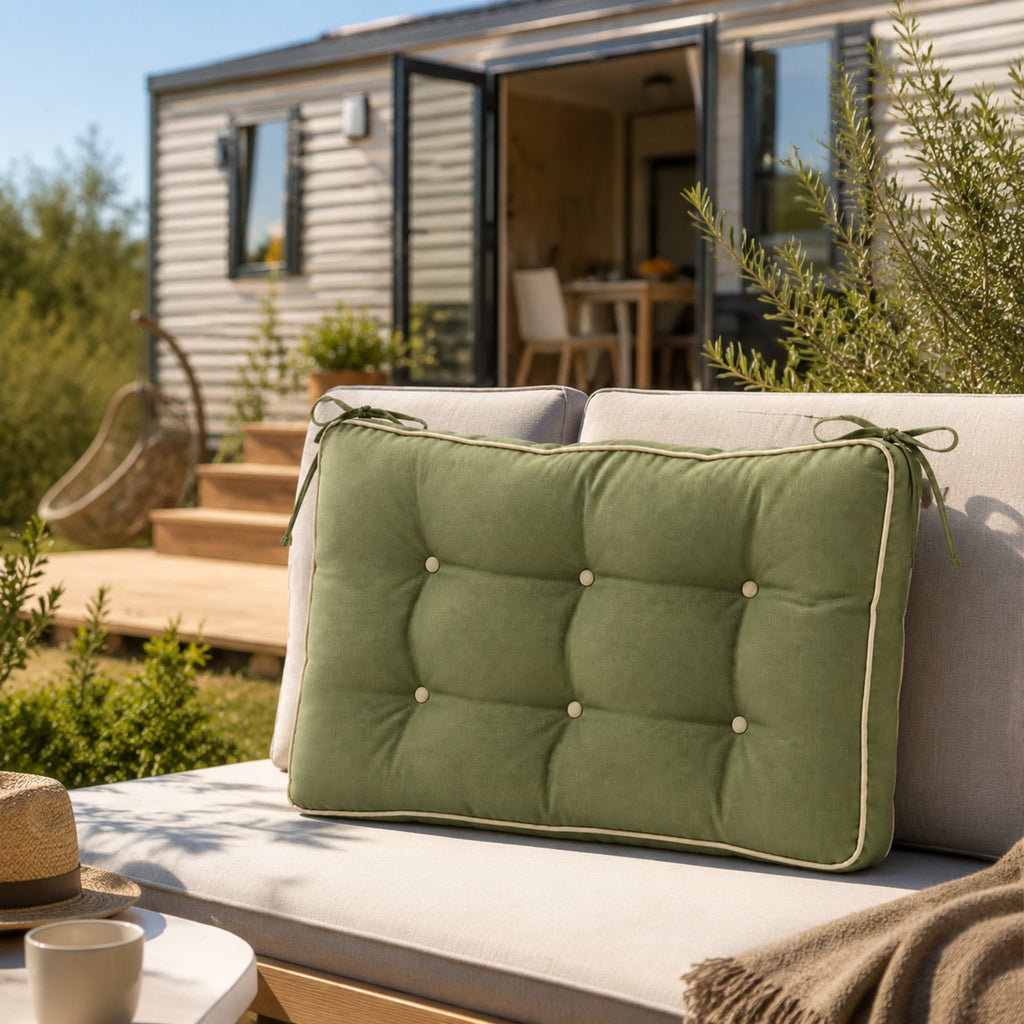 Coussin outdoor Esterel déperlant – Confort durable pour terrasse et camping
