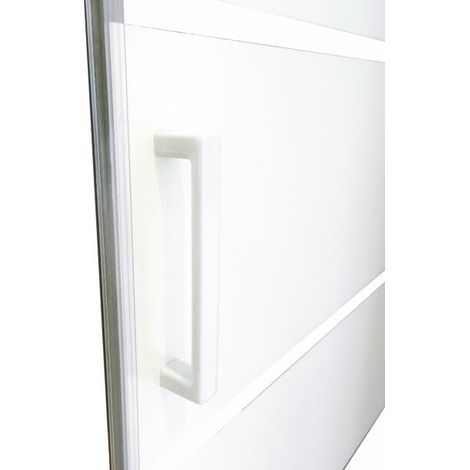 ONDEE ZEN - Porte de douche MISSI - Accès d'angle - Finition Blanc - 80x185cm — photo 5
