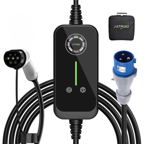 JATRHG P1 EV Chargeur 12M 7.2KW-1.5KW 32A24A16A13A10A8A Type 2 station de Charge Voiture Electrique Portable Courant Commutable Voiture hybride Chargeur Rapide monophase — photo 1