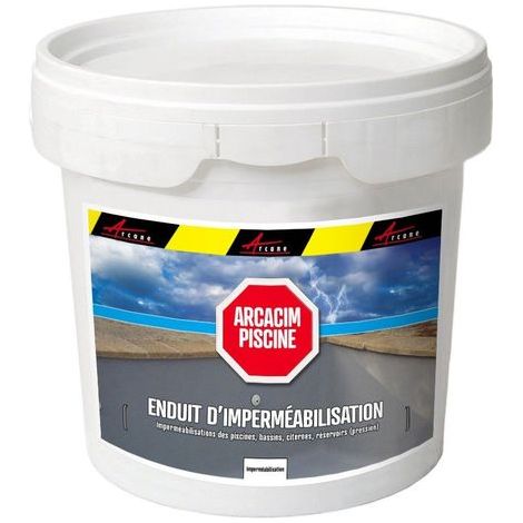 Arcane Industries – Enduit d'étanchéité piscine béton 25 kg – Résistant à la contre-pression – Application sur supports humides – Non toxique, imperméable — photo 6
