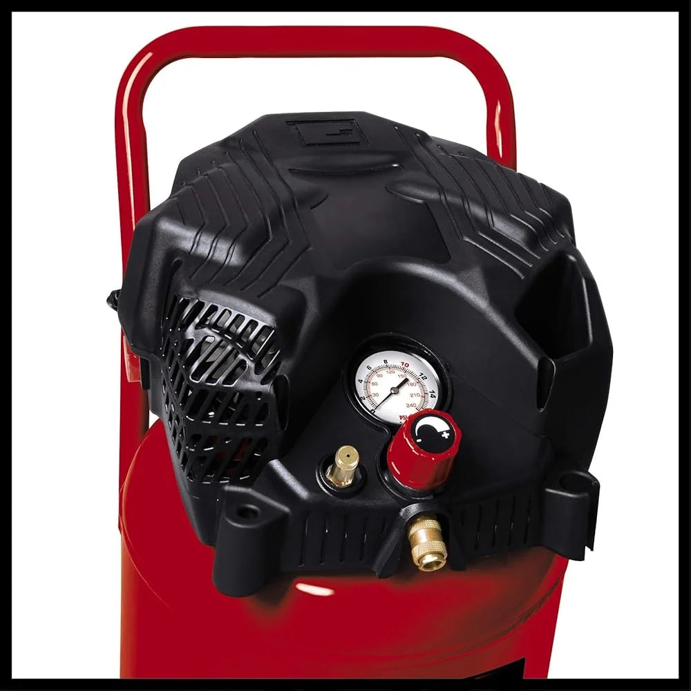 2026 Einhell Compresseur TH-AC 240/50/10 OF (Puissance moteur 1500 W, 50 L) & Accessoire Tuyau HP 15 m pour compresseur, Pres