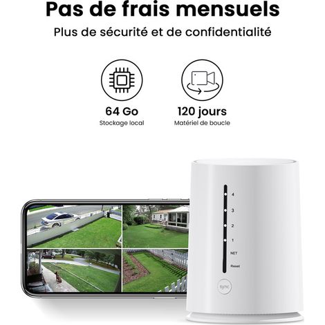 Kit Caméra de Surveillance Extérieur ARCCTV Sans fil 4MP batteries solaires Station de base Plug andPlay Carte sd 32G avec 4 caméras — photo 3