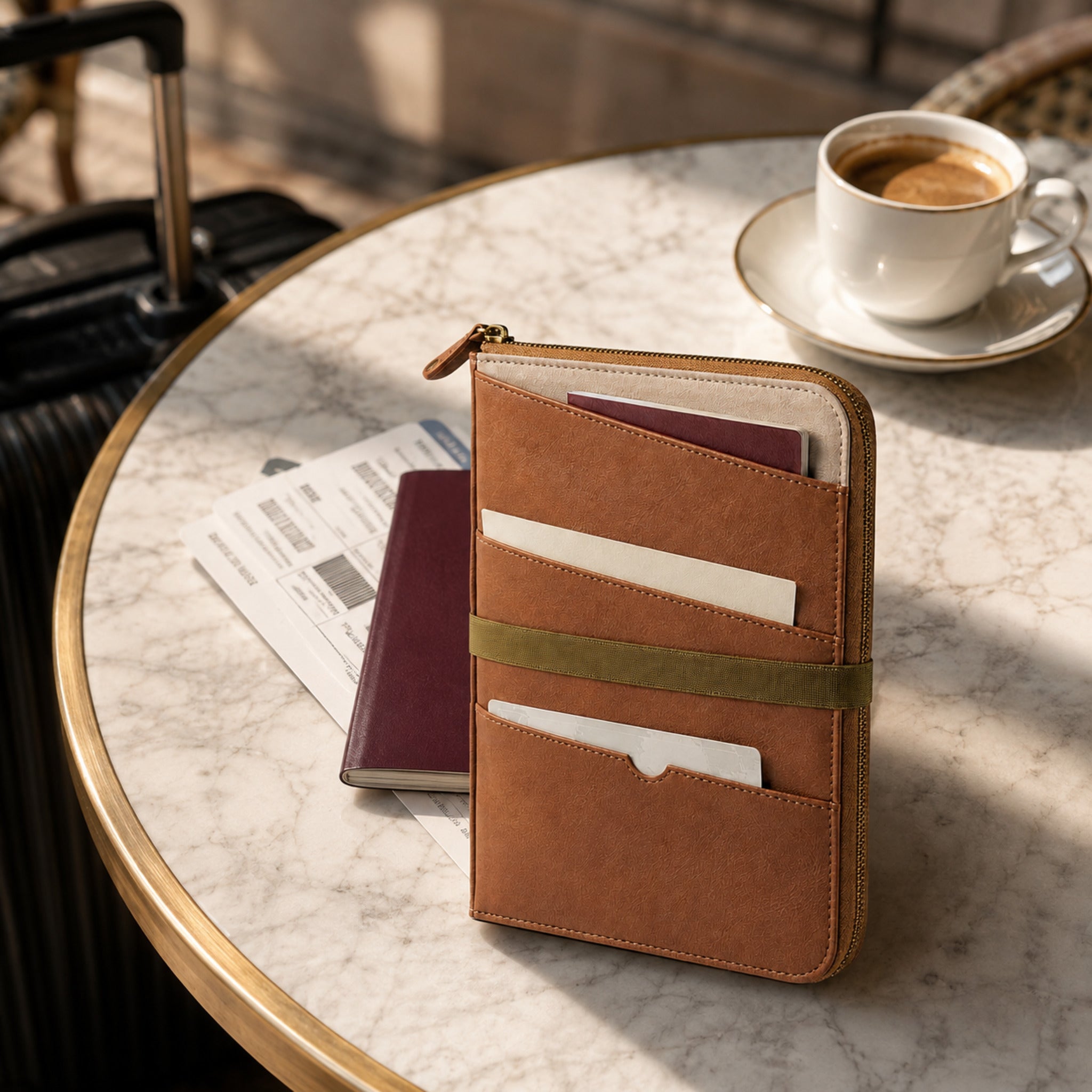 Organisateur passeport Orsay – Porte-documents de voyage sécurisé