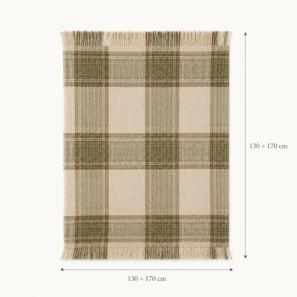 Plaid Sologne réversible – Chaleur douce et style maison de campagne