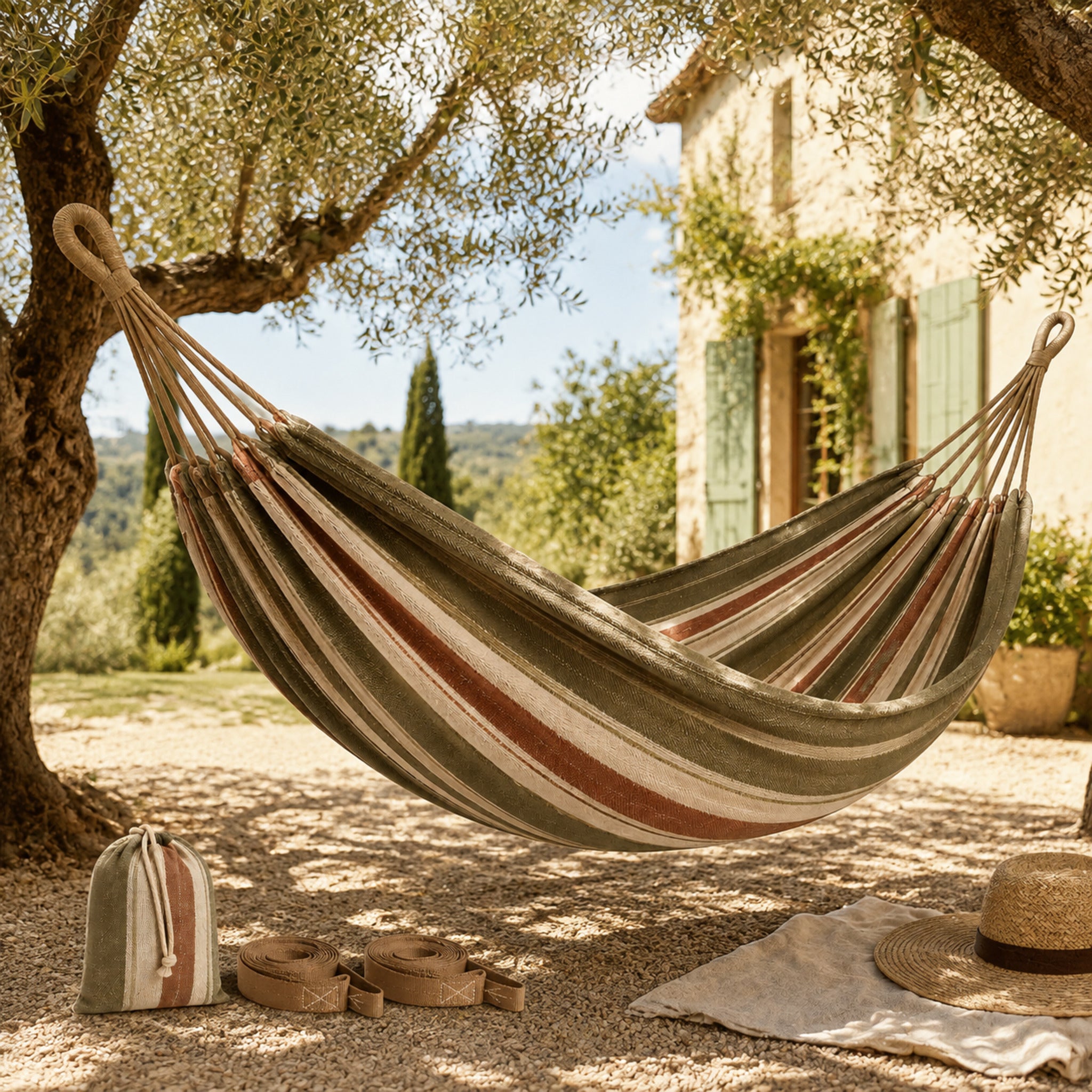 Hamac nomade Azur portable – Détente grand confort avec sangles