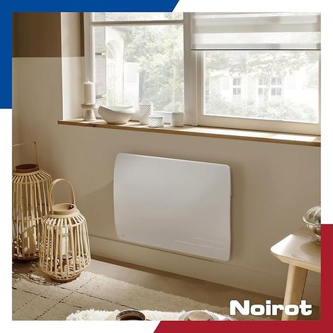 Radiateur à inertie sèche céramique NOIROT Indigo horizontal 1000W blanc — photo 3