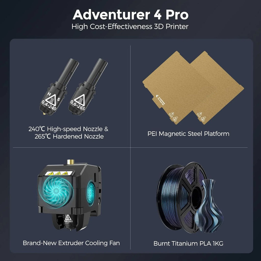 2026 Imprimante 3D Flashforge Adventurer 4 Pro