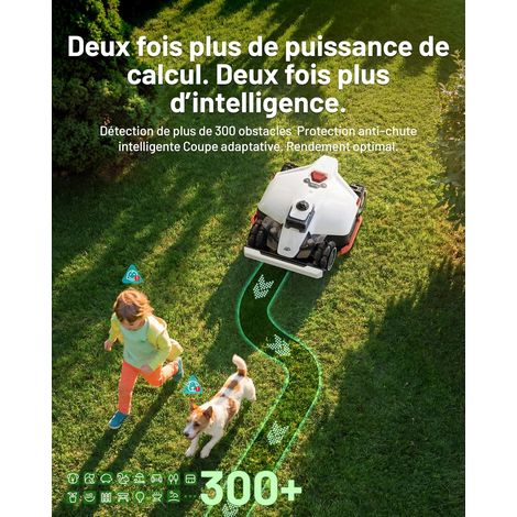 Robot Tondeuse Mammotion LUBA 3 AWD 5000 sans fil périphérique,LiDAR 360°+NetRTK+vision IA dual caméra, jusqu'à 5000m²,Pente 80%,Module 4G — photo 4