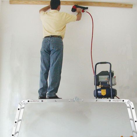 Todeco – Échelle télescopique 6 en 1 – Hauteur réglable 1,25 à 4,78 m – Charge maximale 150 kg – Alliage aluminium – Norme EN 131 — photo 5