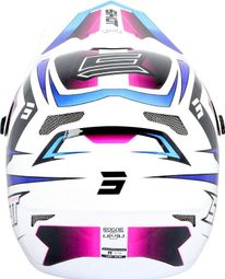 Casque Integral Shot Rogue Level Blanc/Bleu Pearly