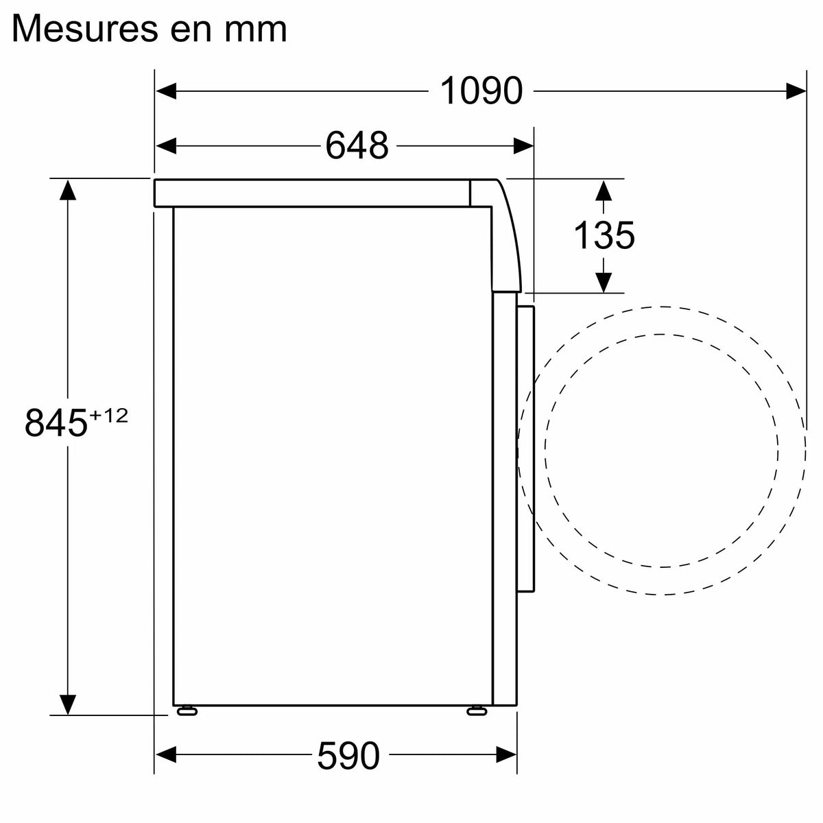 2026 Bosch WGB244A2FR, Série 8, Lave-linge Pose-libre, 9 kg, 1400 trs/min, Blanc