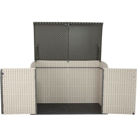 Lifetime – Coffre de rangement jardin en polyéthylène haute densité – Dimensions 191,5 x 108,9 x 131,6 cm – Capacité 2,12 m3 – 60170 — photo 3