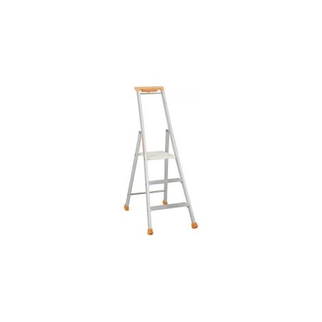 Tubesca Comabi – Marchepied alu ultra résistant 3 marches – Hauteur accès 2.66 m – Charge maxi 150 kg/m² – Norme EN 131 – Usage intensif — photo 1