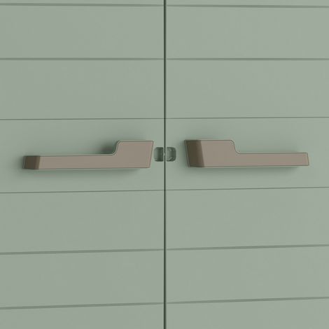 Keter – Armoire de jardin haute 182 cm – Résistante aux UV et à l'eau – 4 étagères réglables – Capacité de charge 30 kg