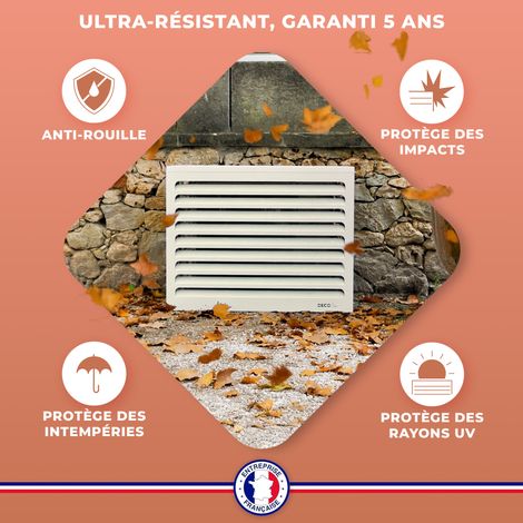 Cache climatiseur DECOAirco Blanc crème - Taille M (H85, L105, P55-70cm) — photo 4