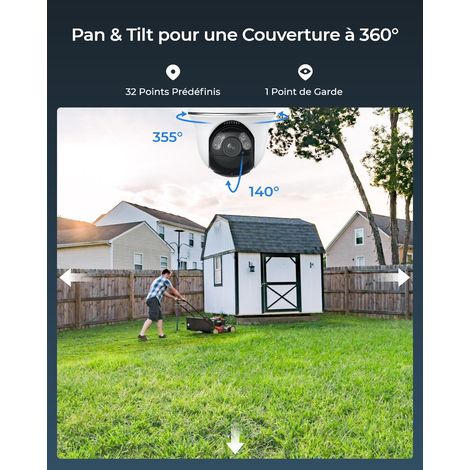 Reolink – Caméra de surveillance extérieure 4K 8MP – WiFi bi-bande 2,4/5 GHz – Vision nocturne couleur – Rotation 355° et inclinaison 140° – Détection intelligente — photo 4