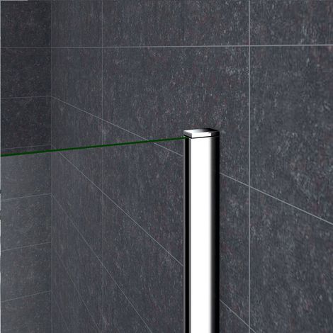 Ocean Sanitaire – Paroi de douche 120x200cm – Verre 8mm avec traitement anticalcaire – Barre de 90cm incluse – Montage réversible — photo 5