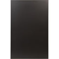 Le Marquier – Plaque de cheminée noire 80x120 cm – Acier peint – Protection murale contre rayonnement thermique – Fixation par encoches — photo 1