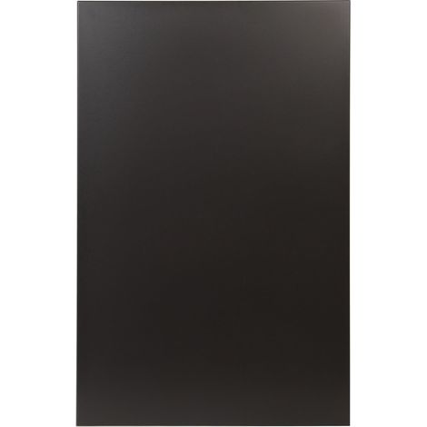 Le Marquier – Plaque de cheminée noire 80x120 cm – Acier peint – Protection murale contre rayonnement thermique – Fixation par encoches — photo 1