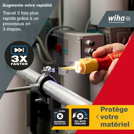 Wiha Tournevis à assistance électrique speedE® II 7 pcs avec embouts isolés slim, batteries et chargeur USB dans une mini L-Boxx (44318) — photo 4