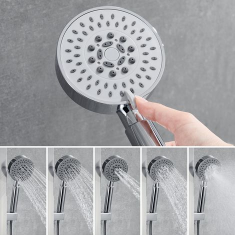 Auralum Panneau Colonne Douche Hydromassante Carrée Acier Inox avec Écran LCD et Lumières LED Multifonction à 3 Jets de Massage — photo 3