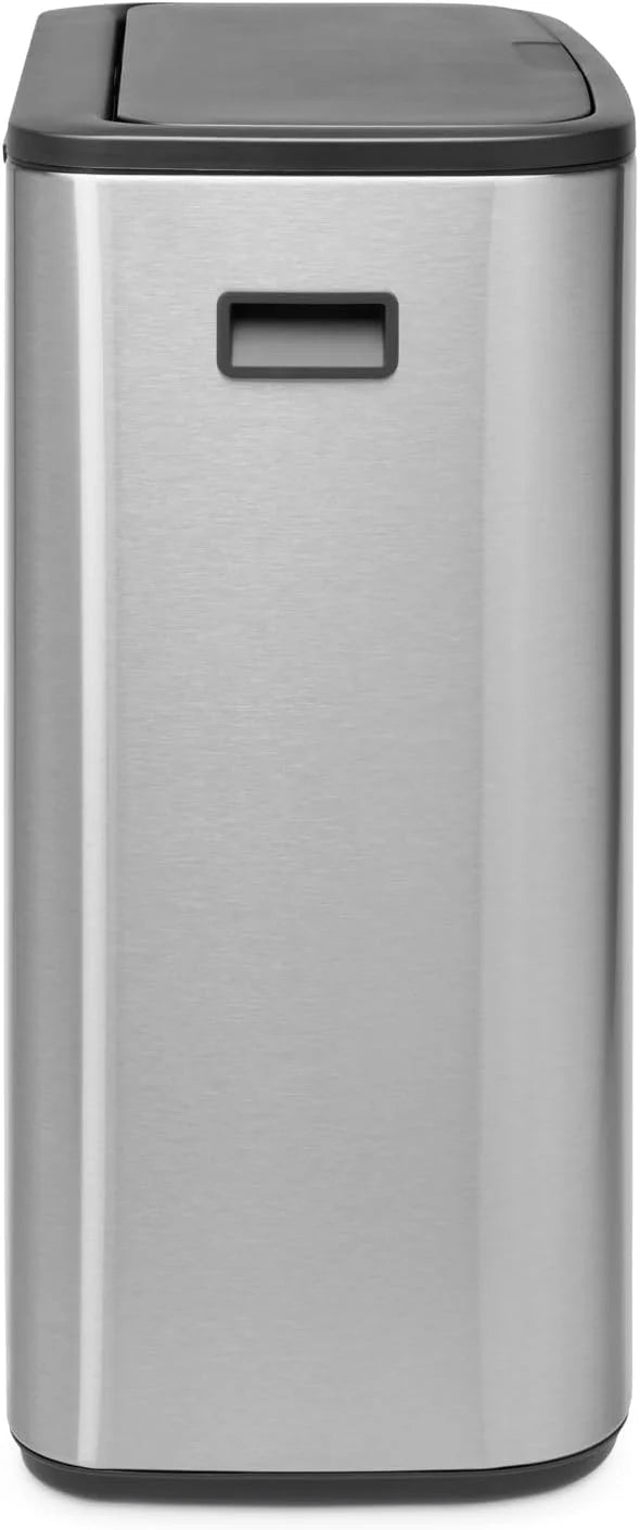 2026 Poubelle Brabantia, acier mat, anti-traces de doigts, 2 x 30 L