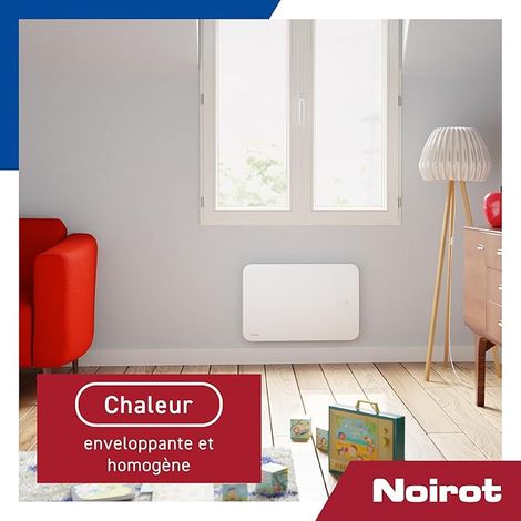 Radiateur à inertie sèche NOIROT Tectonia horizontal 1000W blanc — photo 2