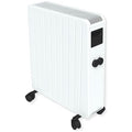 Carrera – Radiateur céramique mobile 2500W – Inertie thermique – Thermostat analogique – Châssis acier blanc – IP20 — photo 1