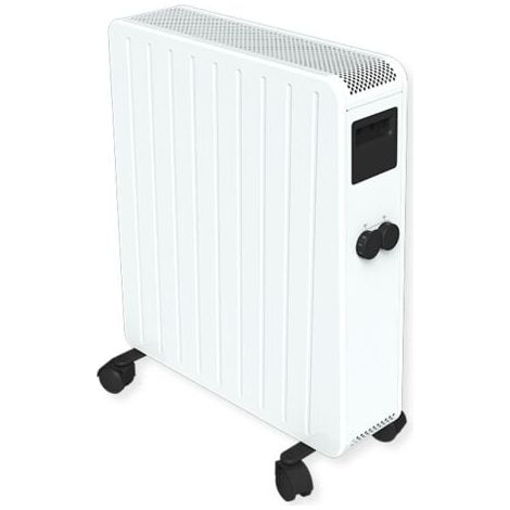 Carrera – Radiateur céramique mobile 2500W – Inertie thermique – Thermostat analogique – Châssis acier blanc – IP20 — photo 1