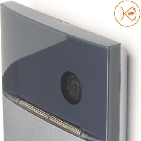 Bticino – Platine de rue vidéo modulable 2 fils – Caméra grand angle avec LED – Zamak – IP54 – Installation professionnelle requise — photo 3