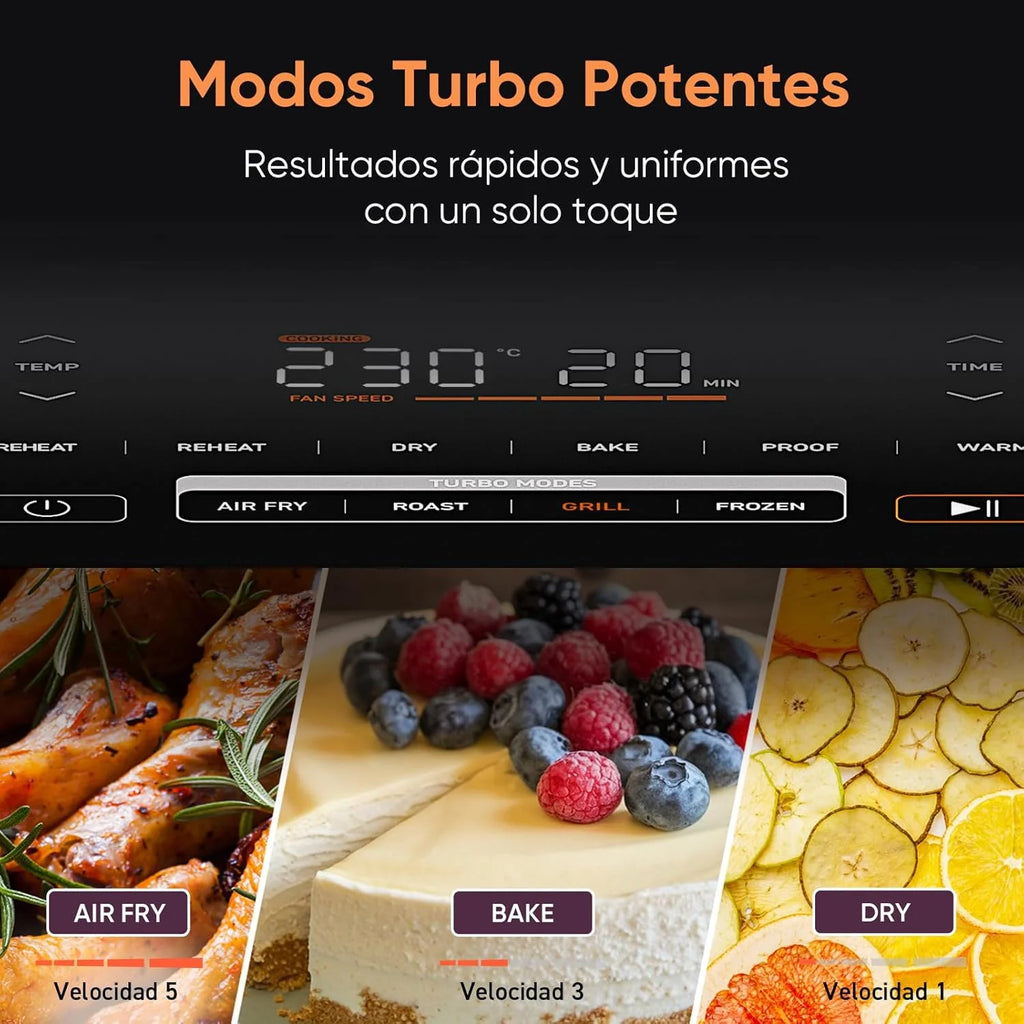 2026 Friteuse à air chaud Cosori Turbo Blaze 6L, intérieur en métal véritable, moteur CC exclusif, 46 % plus rapide, températ