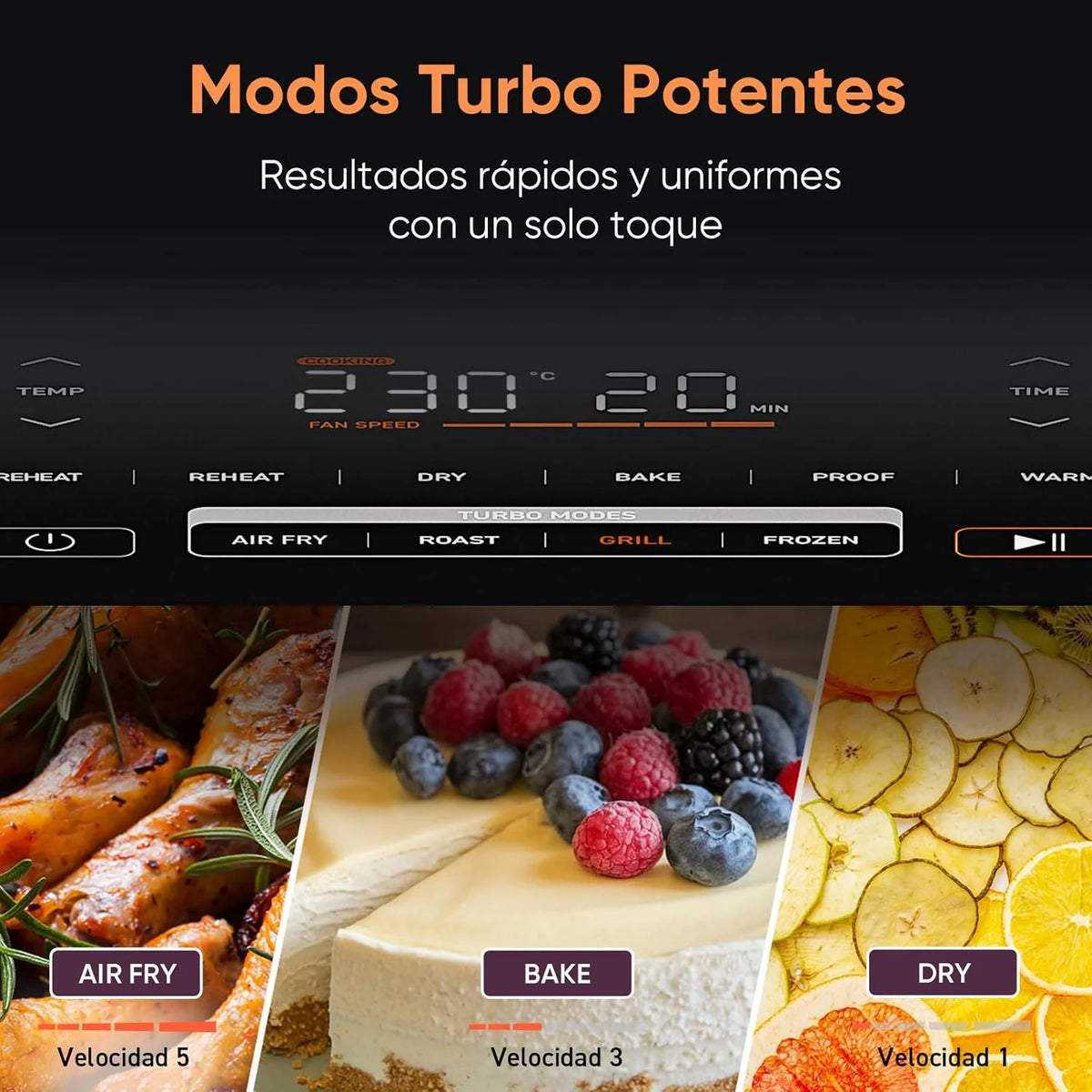 2026 Friteuse à air chaud Cosori Turbo Blaze 6L, intérieur en métal véritable, moteur CC exclusif, 46 % plus rapide, températ