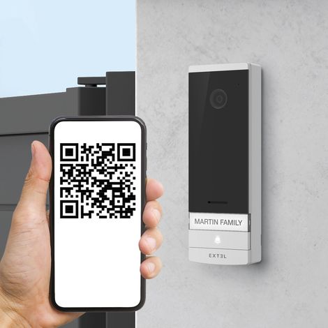 Extel – Visiophone filaire connecté avec QR Code – Moniteur couleur 7'' – Vision nocturne – Installation facile avec 2 fils – Résistant IP44 — photo 5