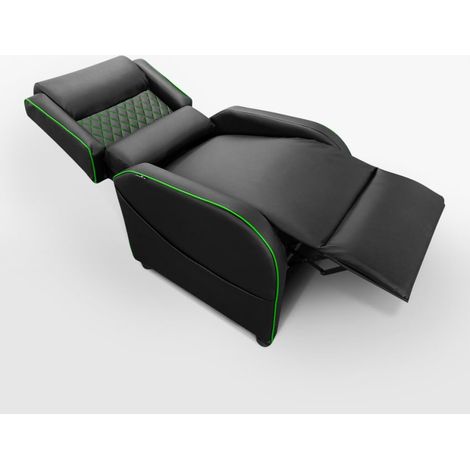Le Roi Du Relax – Fauteuil gaming ergonomique inclinable avec repose-pieds – Similicuir respirant – Dossier réglable par poussée lombaire – Design moderne — photo 4