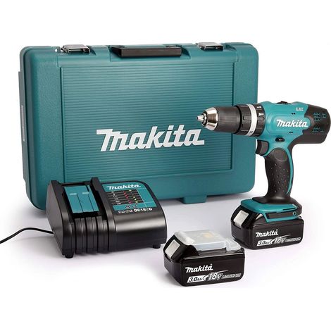 Perceuse visseuse à percussion 18v 2 batteries Makita