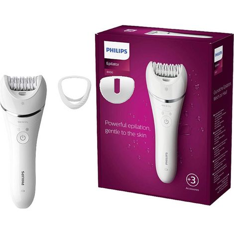 Philips – Épilateur à lumière pulsée 100 % étanche – Épilation jambes et corps – 32 pinces – Autonomie batterie intégrée – 10 minutes pour 2 demi-jambes — photo 1