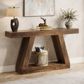 Tribesigns Table console industrielle de 140 cm pour entrée, Table basse de couloir