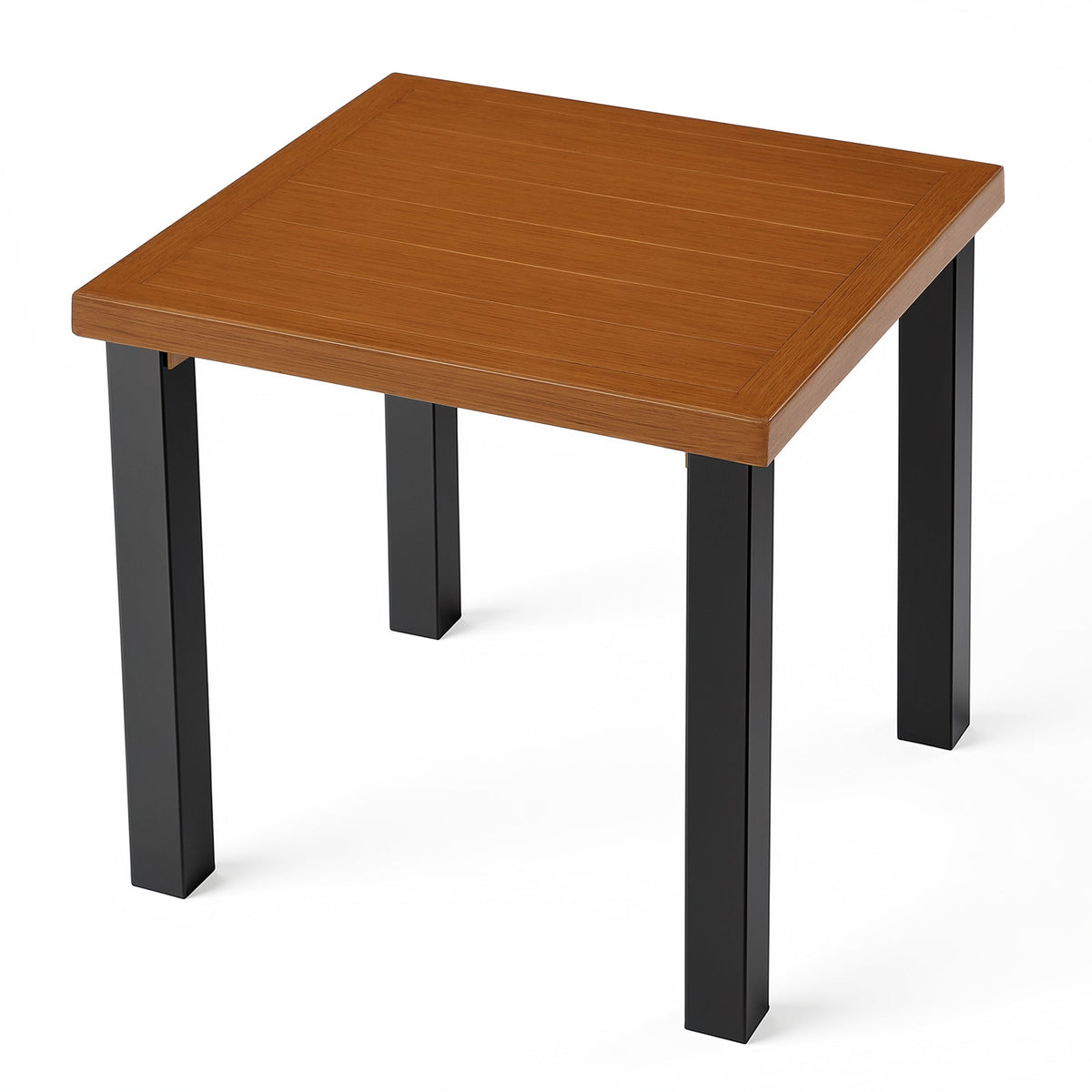 Tribesigns Table d'appoint d'extérieur résistante aux intempéries, Table de balcon aspect bois