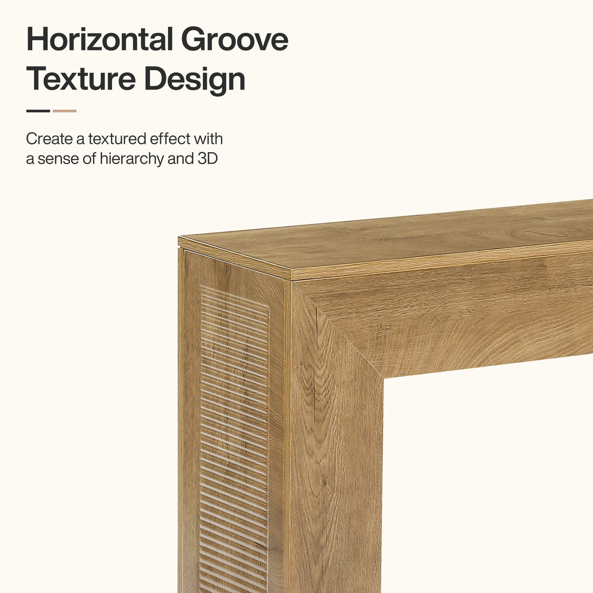 Tribesigns Console pour l'entrée, Table d'appoint étroite de 110 cm de long style campagnard